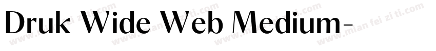 Druk Wide Web Medium字体转换
